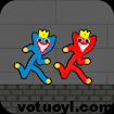 Red and Blue Stickman Huggy 2
