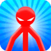 red stickman vs monster school